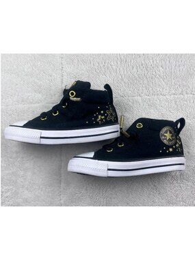 Converse Chuck Taylor All Star Street High Top Sneakers Baby Size 6 Black Gold